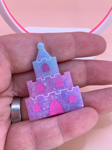 Princess castle pin/brooch