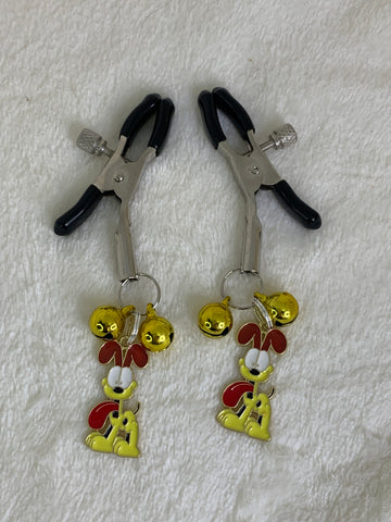 Daft dog adjustable nipple clamps with bells