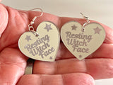 Resting witch face earrings - Inappropriate collection