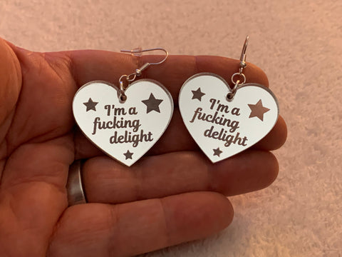 I’m a fucking delight earrings - Inappropriate collection