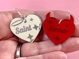 Saint / Sinner earrings - Inappropriate collection