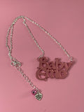 Baby Emo slogan necklace