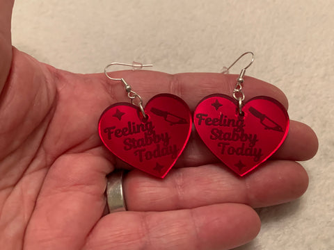 Feeling stabby today earrings - Inappropriate collection