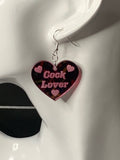 Cock lover earrings - Inappropriate collection