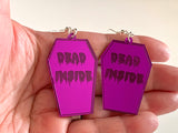 Dead inside earrings - Inappropriate collection