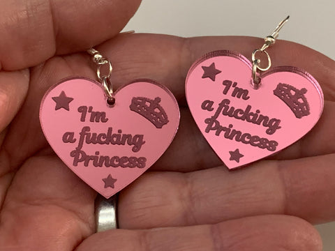 I’m a fucking princess earrings - Inappropriate collection