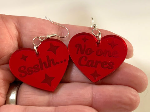 Ssshh… no one cares earrings - Inappropriate collection