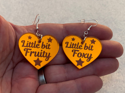 Little bit Fruity / Little bit Foxy earrings - Inappropriate collection