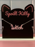 Witch slogan necklace