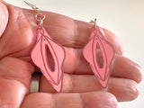 Vulva earrings (mirror)