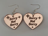 Sorry not sorry earrings - Inappropriate collection