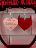 Saint / Sinner earrings - Inappropriate collection