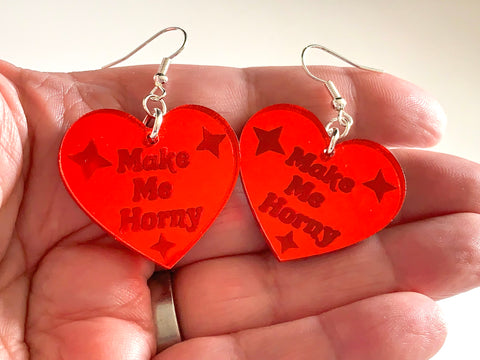 Make me horny earrings - Inappropriate collection