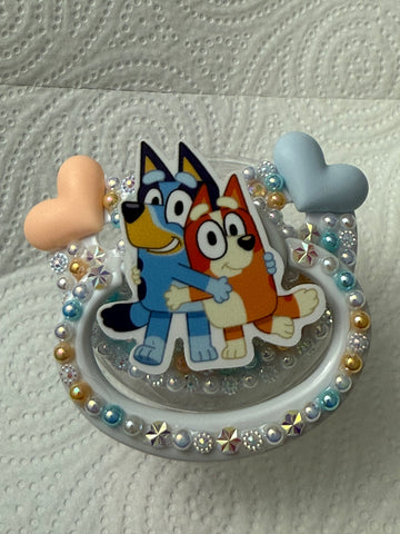 Puppy pals adult decorated pacifier/binky