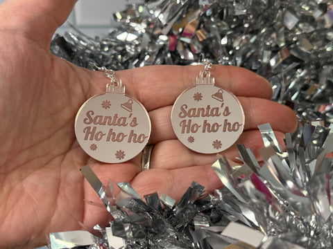 Santa’s ho ho ho earrings - Inappropriate baubles