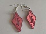 Vulva earrings (mirror)