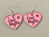 Cunt muffin earrings - Inappropriate collection