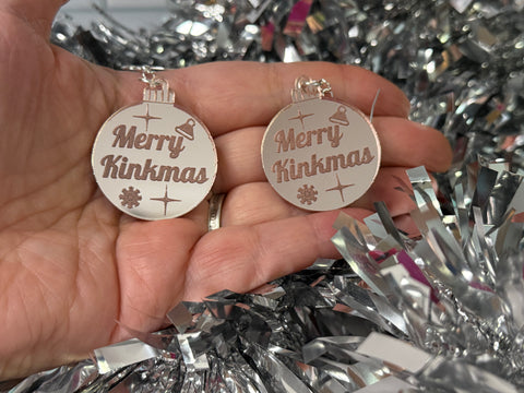 Merry Kinkmas earrings - Inappropriate baubles