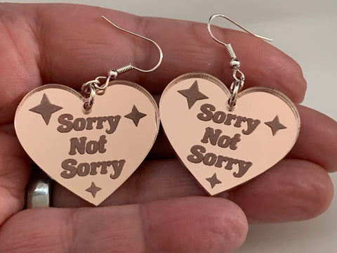 Sorry not sorry earrings - Inappropriate collection