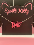 Baby Emo slogan necklace