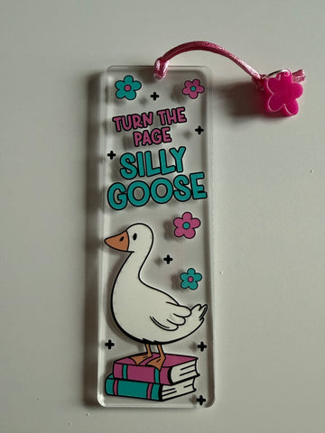 Turn the page silly goose bookmark