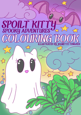 Spoilt Kitty Spooky Adventures Colouring Book