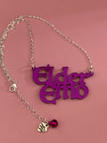 Elder Emo slogan necklace