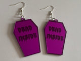 Dead inside earrings - Inappropriate collection