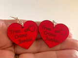 True crime junkie earrings - Inappropriate collection