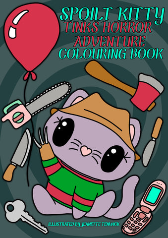 Spoilt Kitty Tink’s Horror Adventure Colouring Book