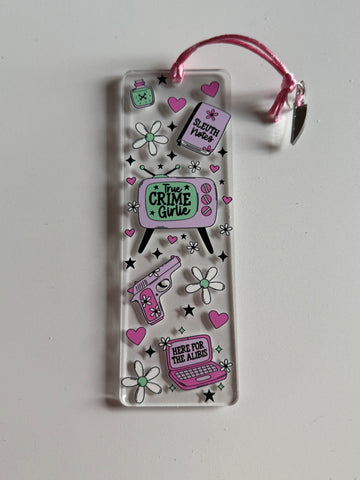 True crime girlie bookmark