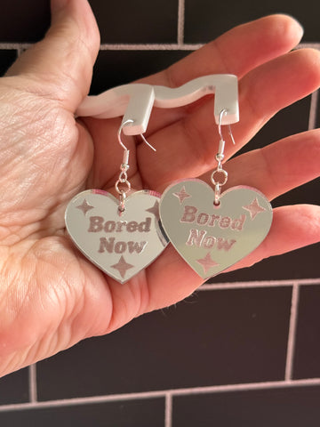 Bored now earrings - Inappropriate collection