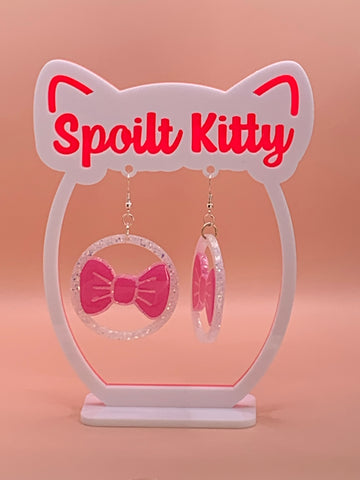 Pretty Kitty bow earrings