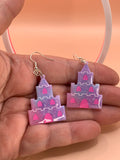 Princess castle earrings