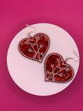 Corset Hearts earrings