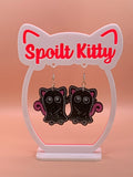 Ghostie cat earrings