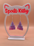 Princess castle earrings