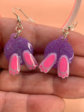 Bunny butt earrings