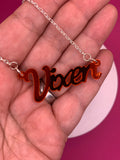 Vixen slogan necklace