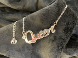 Queen slogan necklace