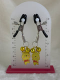 Honey bear adjustable nipple clamps with bells