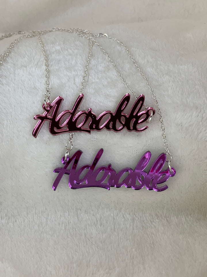 Slogan Necklace