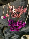 Daddy’s girl slogan necklace