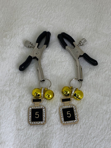Perfume bottle adjustable nipple clamps with bells