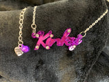 Kinky slogan necklace