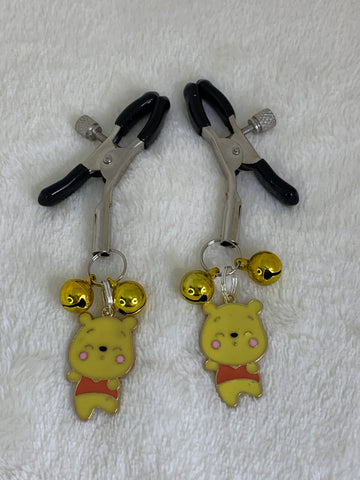 Honey bear adjustable nipple clamps with bells
