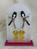 Fat cat adjustable nipple clamps with bells