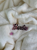 Barbie slogan necklace