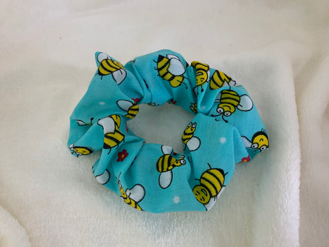 Bee hair scrunchie