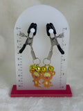 Bouncy tiger adjustable nipple clamps with bells